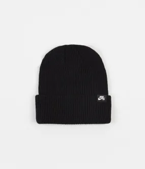 Nike SB Fisherman Beanie - Black / Black / White