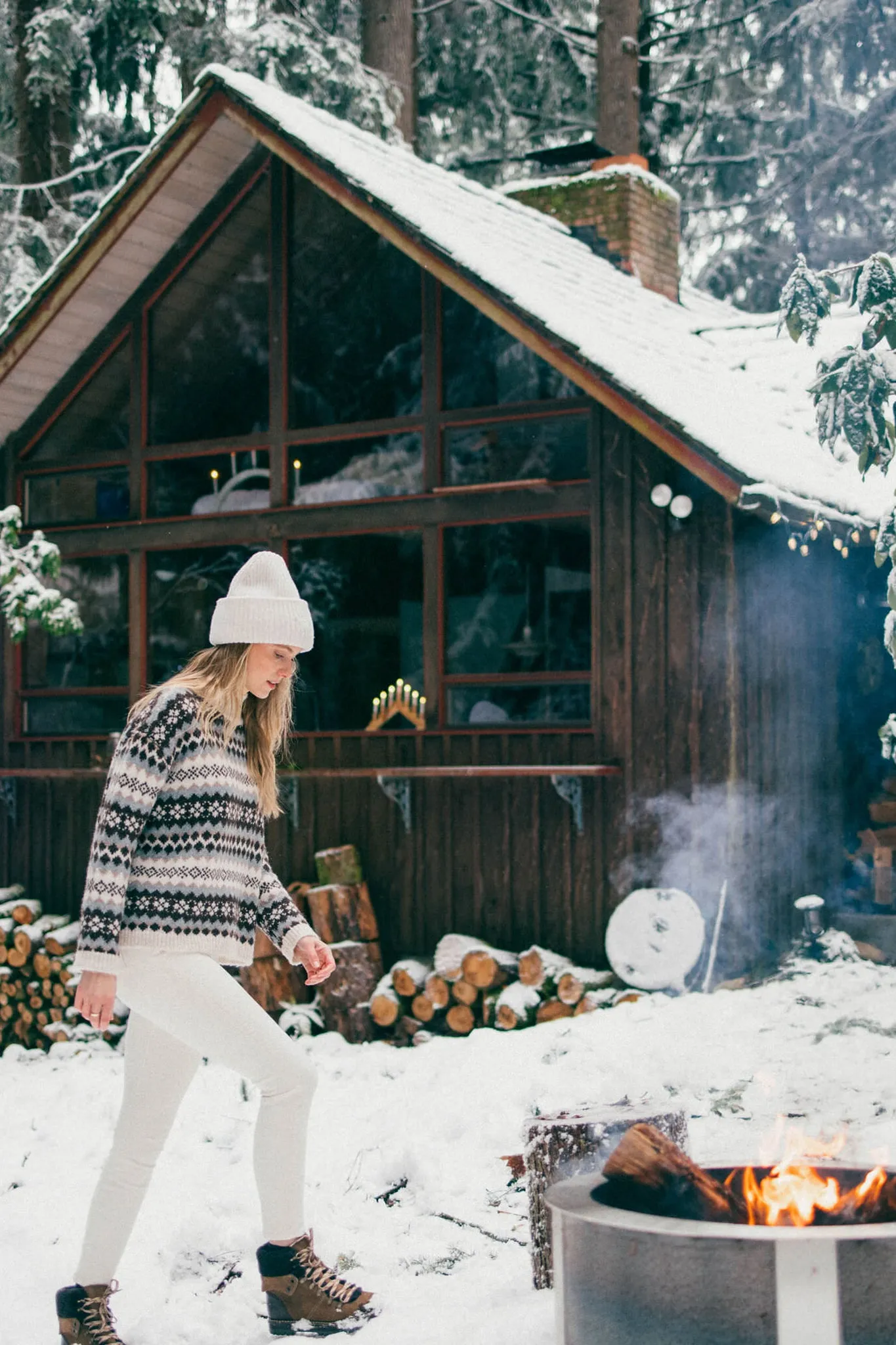 Oversize Vanilla Beanie