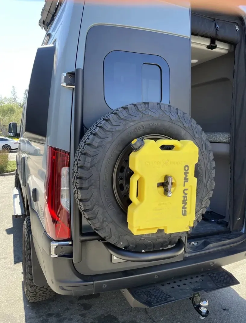 OWL EXPEDITION TIRE CARRIER FOR SPRINTER VAN (2019  SPRINTER & 2020  REVEL/STORYTELLER) VS30