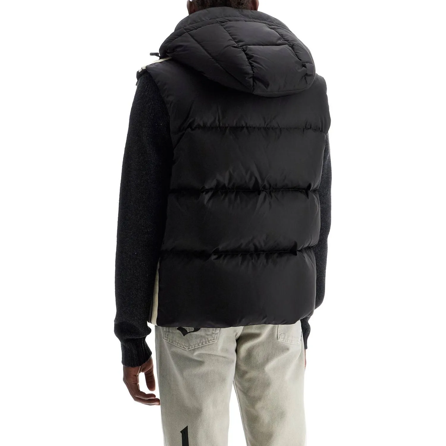 Palm Angels sleeveless down jacket with contrasting