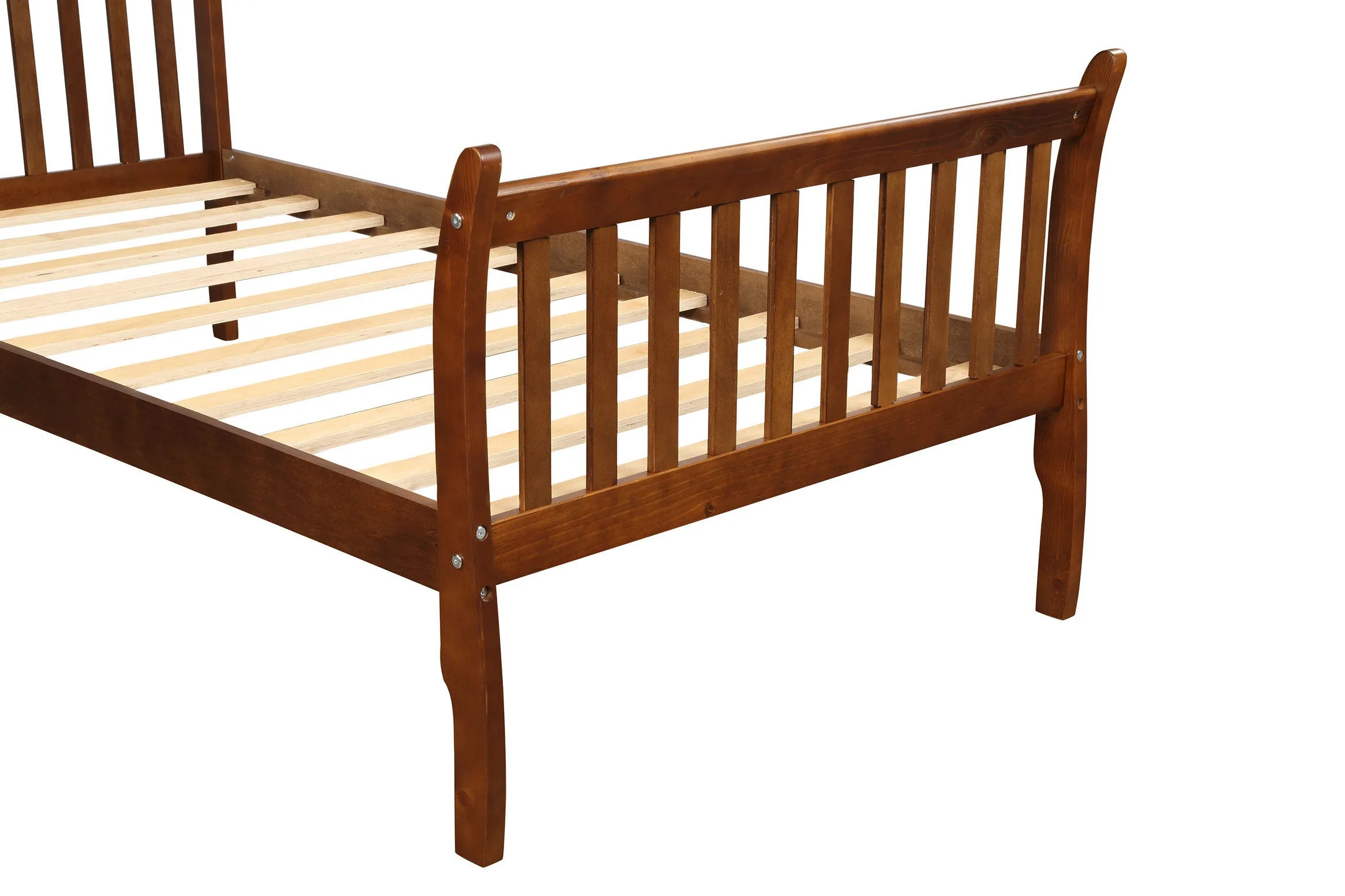 Platform Bed Frame (Walnut, Twin)