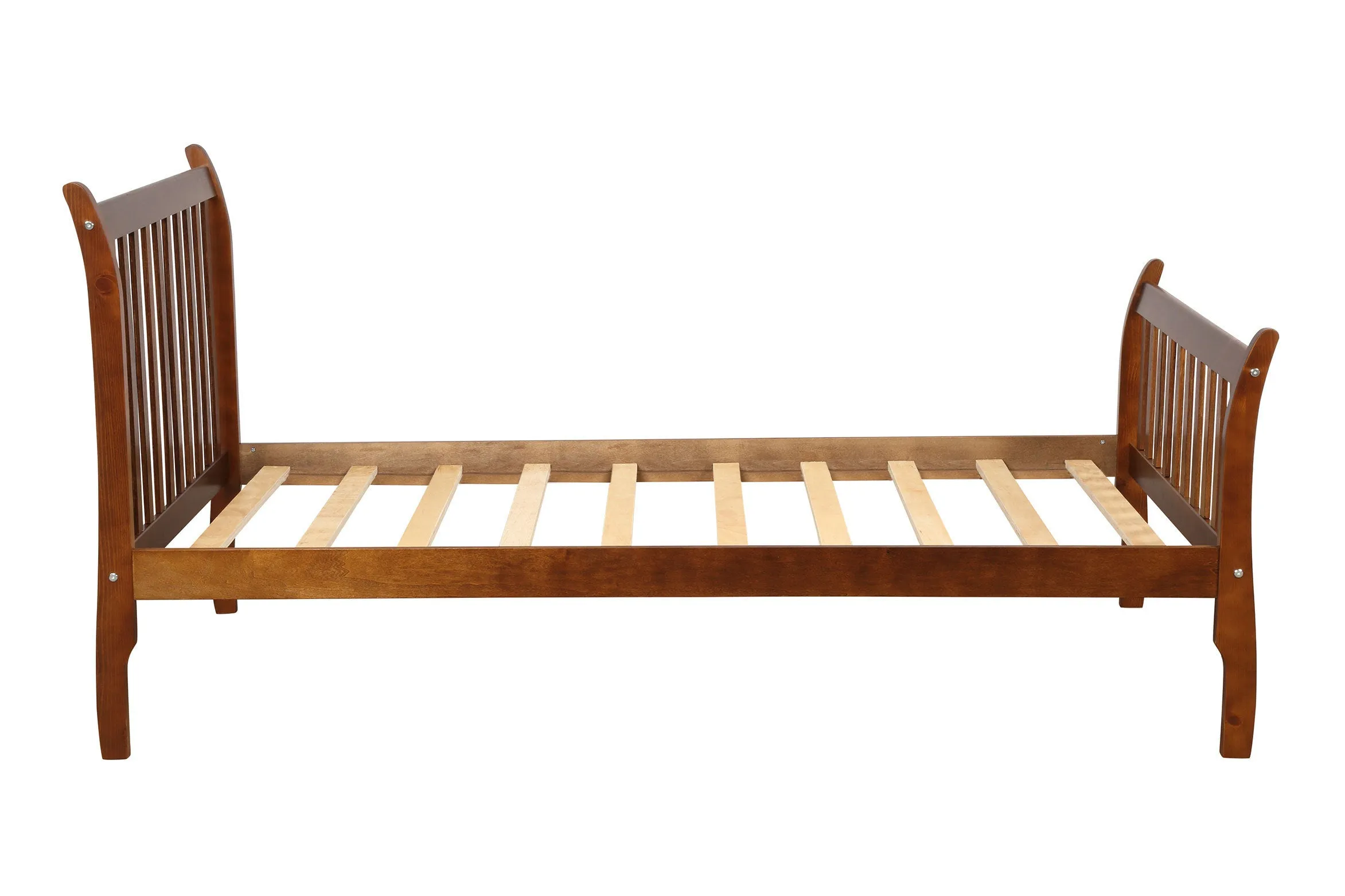 Platform Bed Frame (Walnut, Twin)