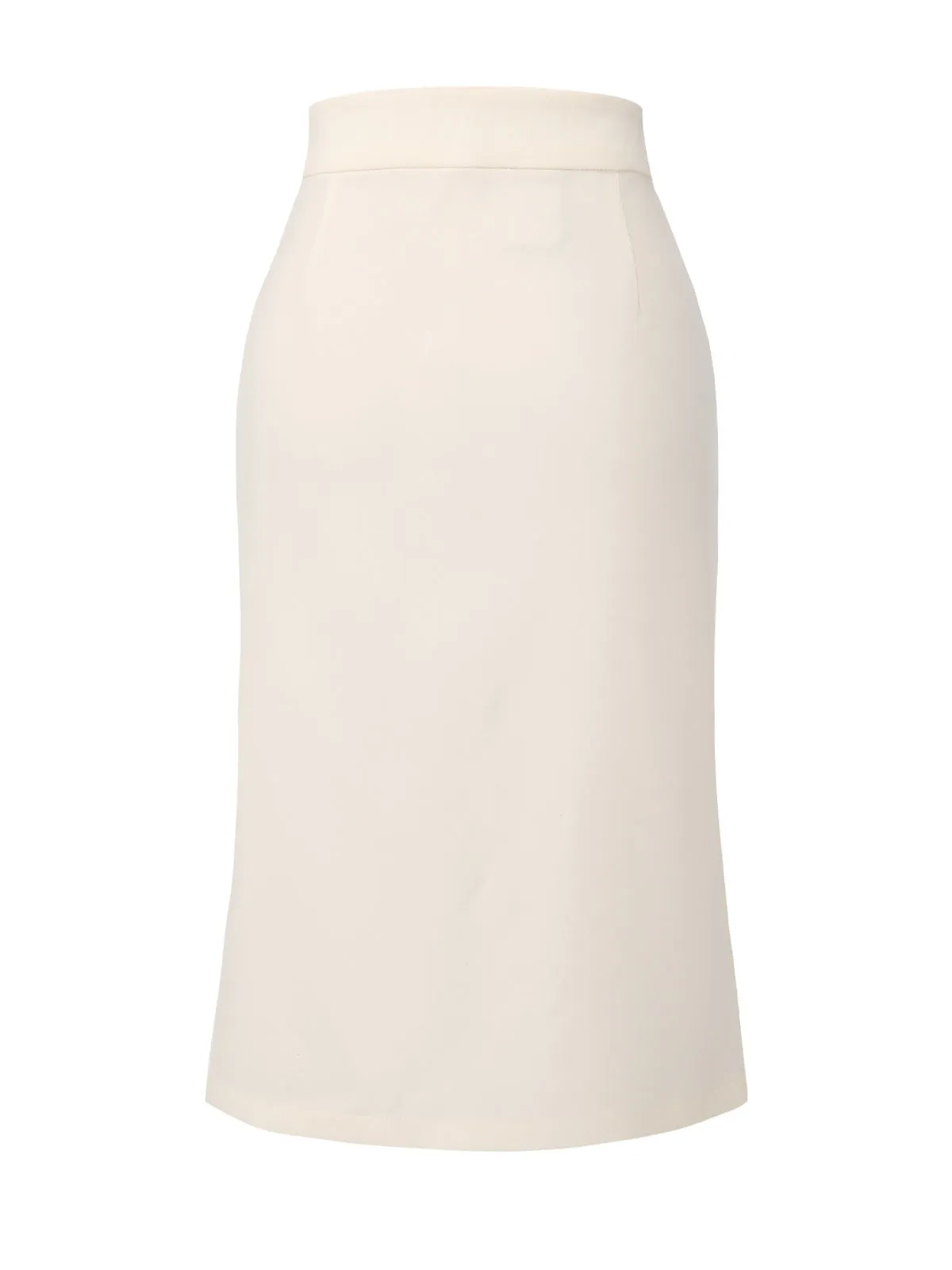 [Pre-Sale] Creamy White 1940s Solid Pleated Skirt