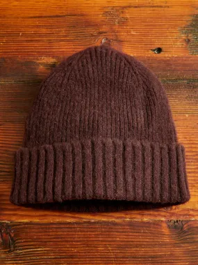 "King Jammy" Wool Beanie in Chocolate