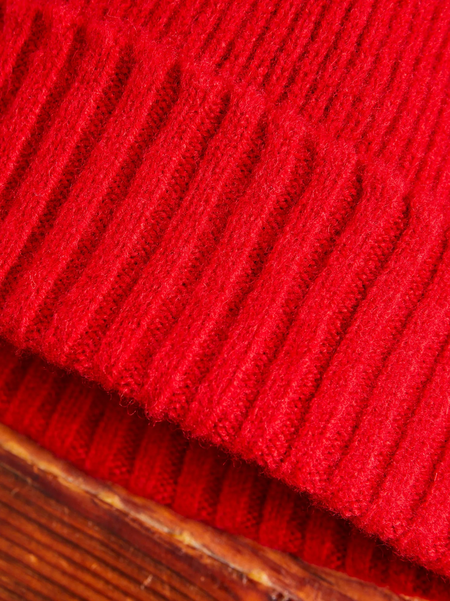 "King Jammy" Wool Beanie in Red Fire