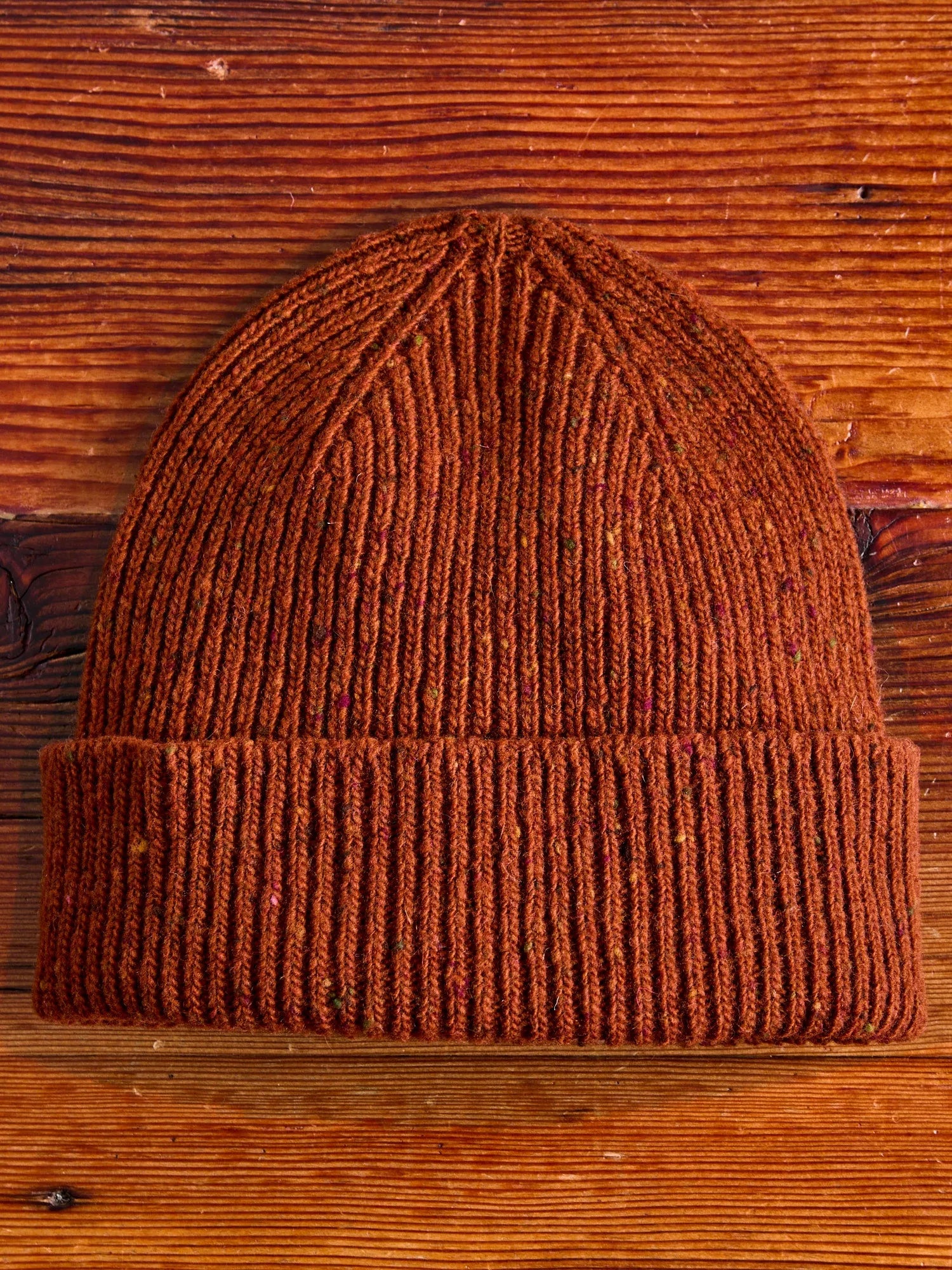 "Out of the Blue" Wool Beanie in Rustic