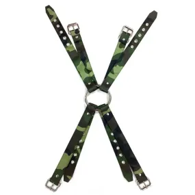 Rouge Army Camouflage Bdsm Bondage Chest Harness