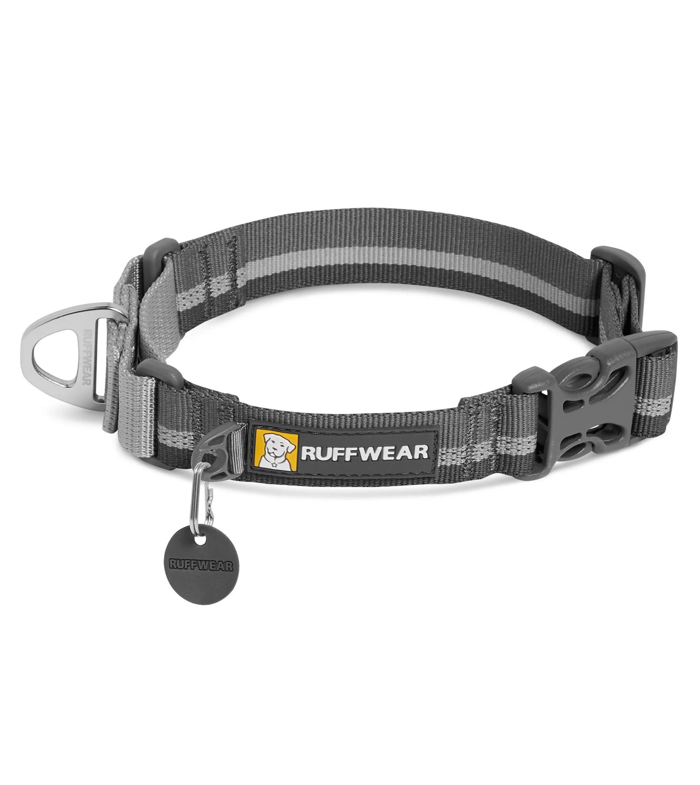 Ruffwear Web Reaction™ Reflective Buckled Martingale Dog Collar (Granite Gray)