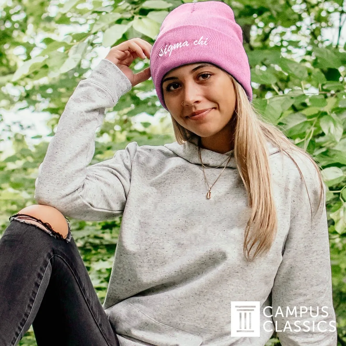 SigEp Pink Sweetheart Beanie