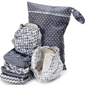 Simple Being Geometric Print Unisex Reusable Baby Cloth Diapers