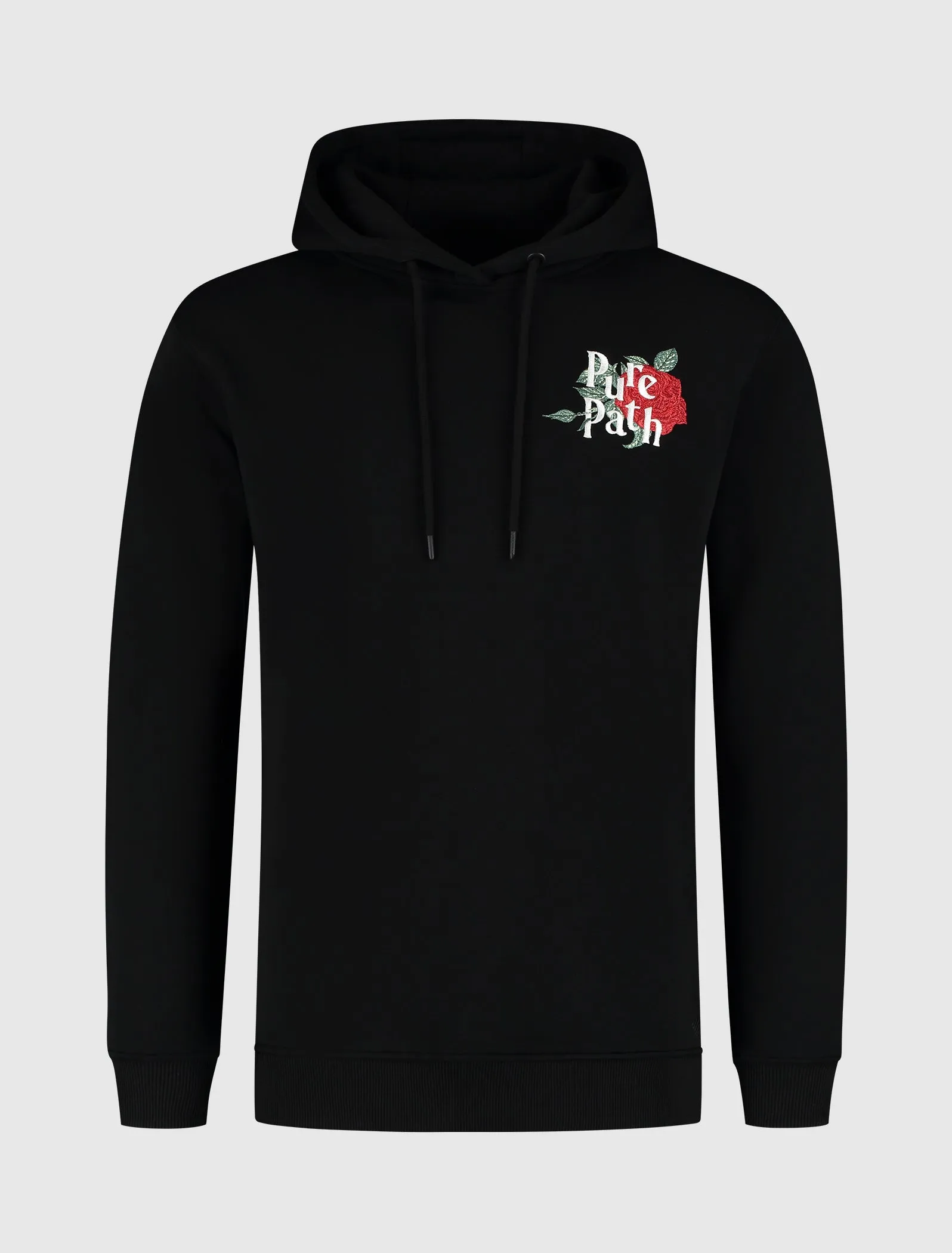 Single Rose Hoodie | Black