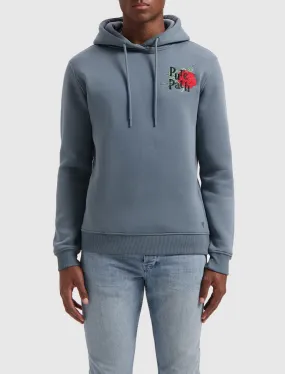 Single Rose Hoodie | Blue