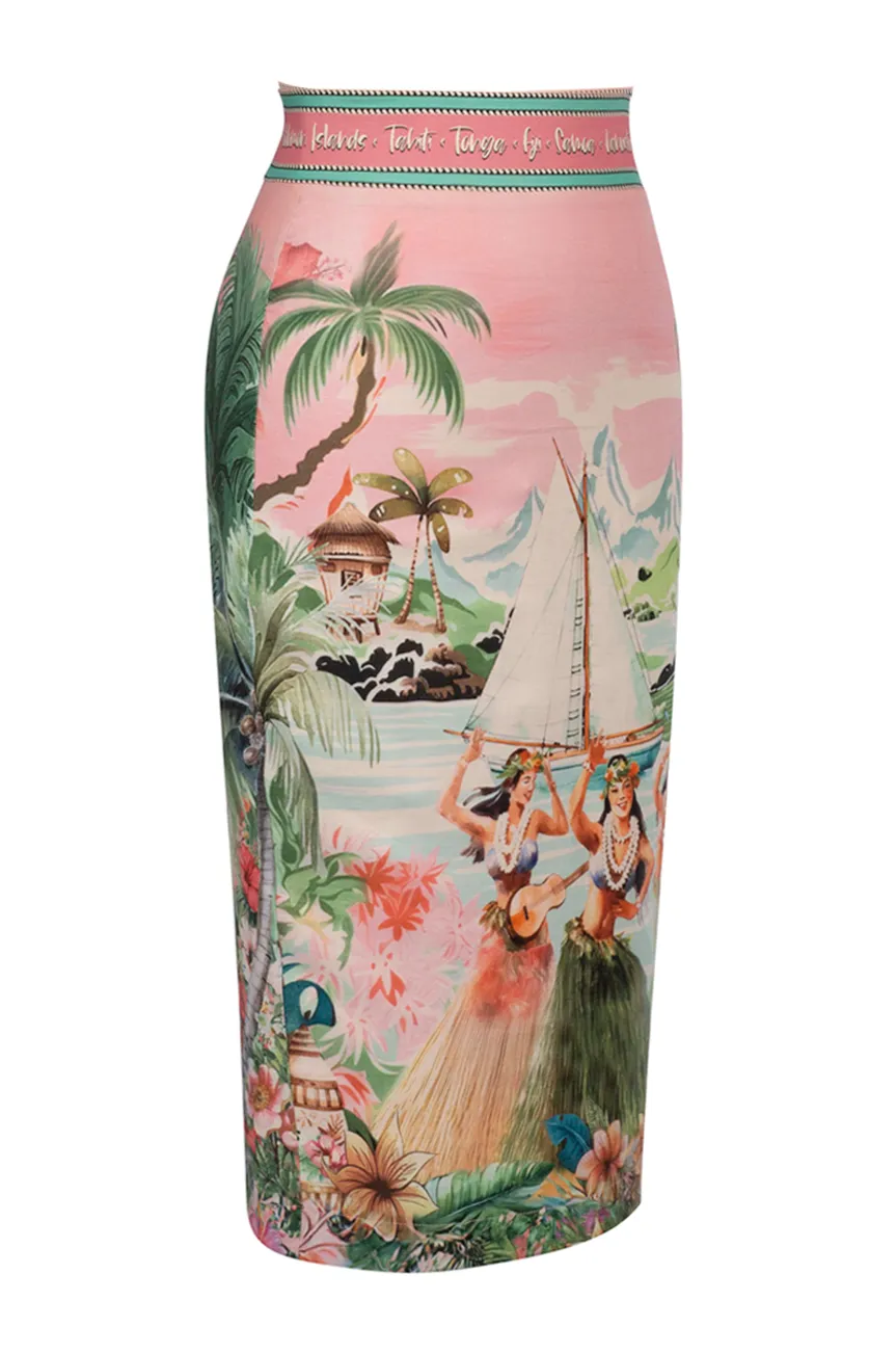 South Pacific Wiggle Skirt