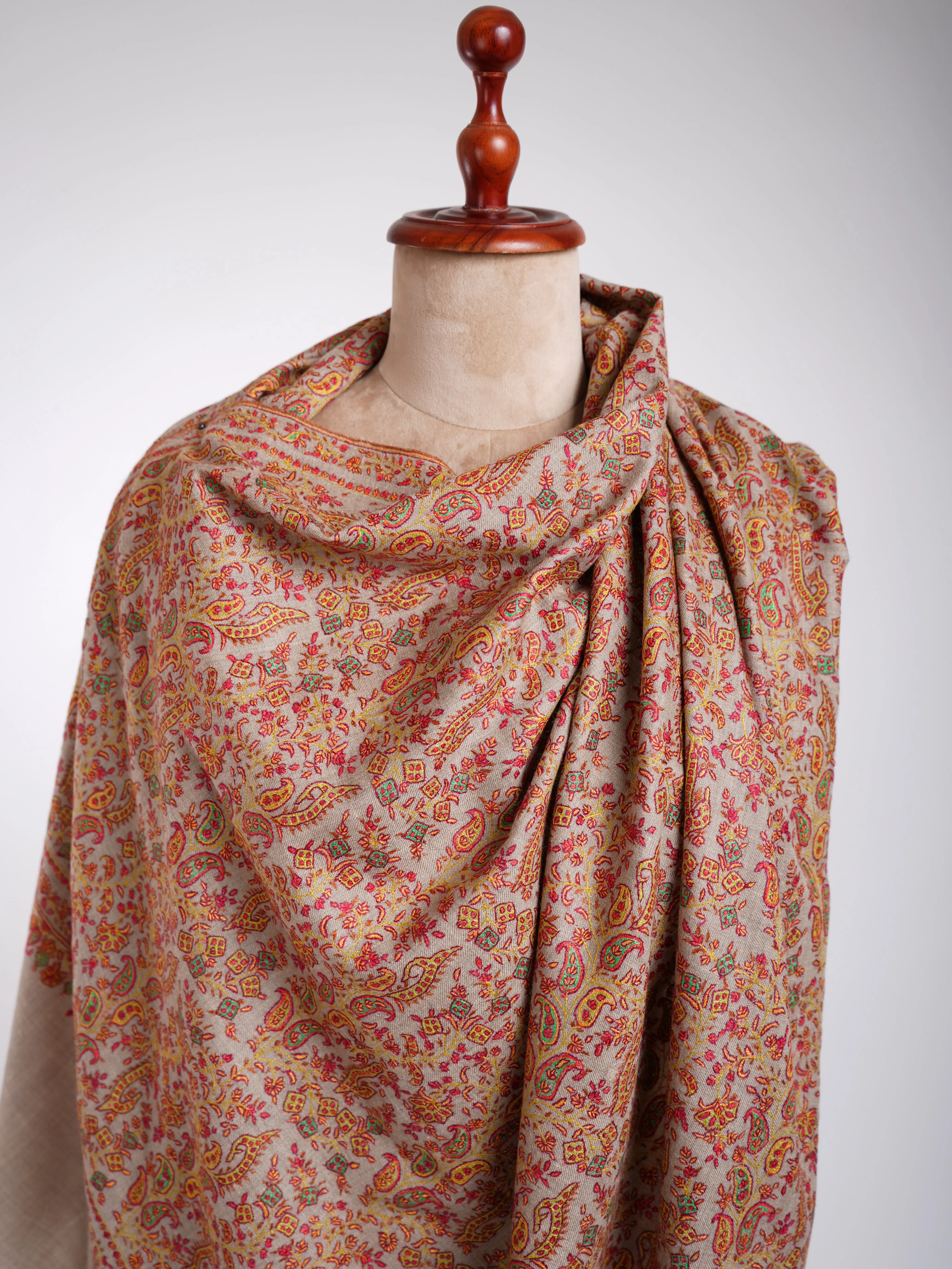 Sozni Handmade Pure Pashmina Shawl