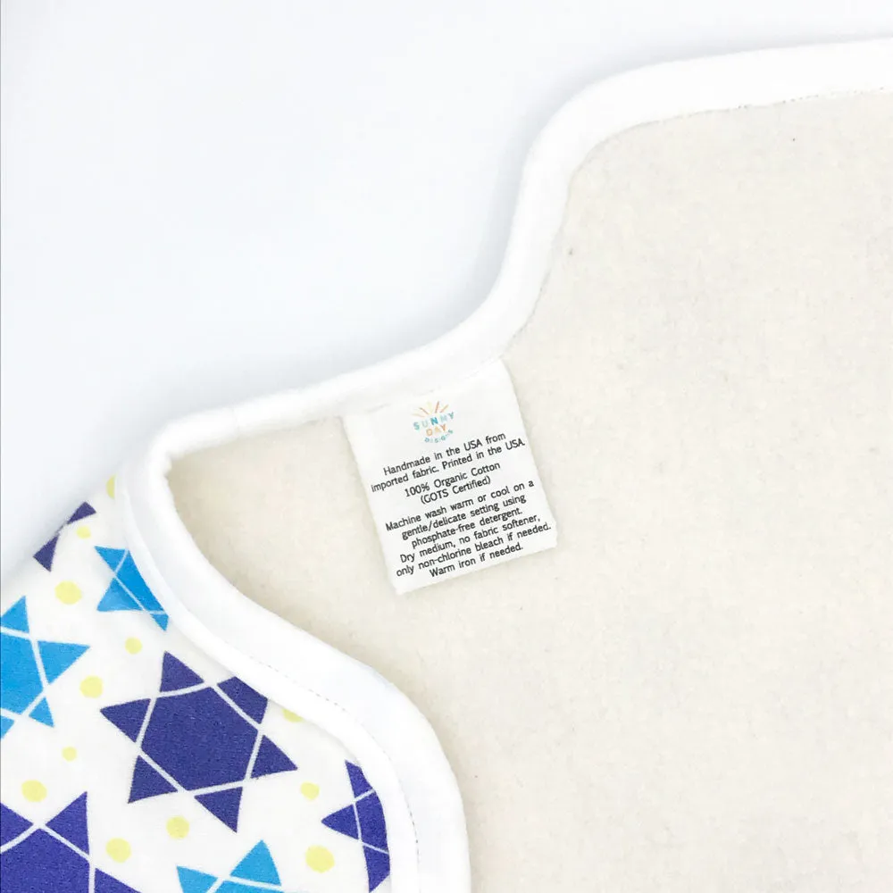 Star of David Burp Cloth - Organic Cotton