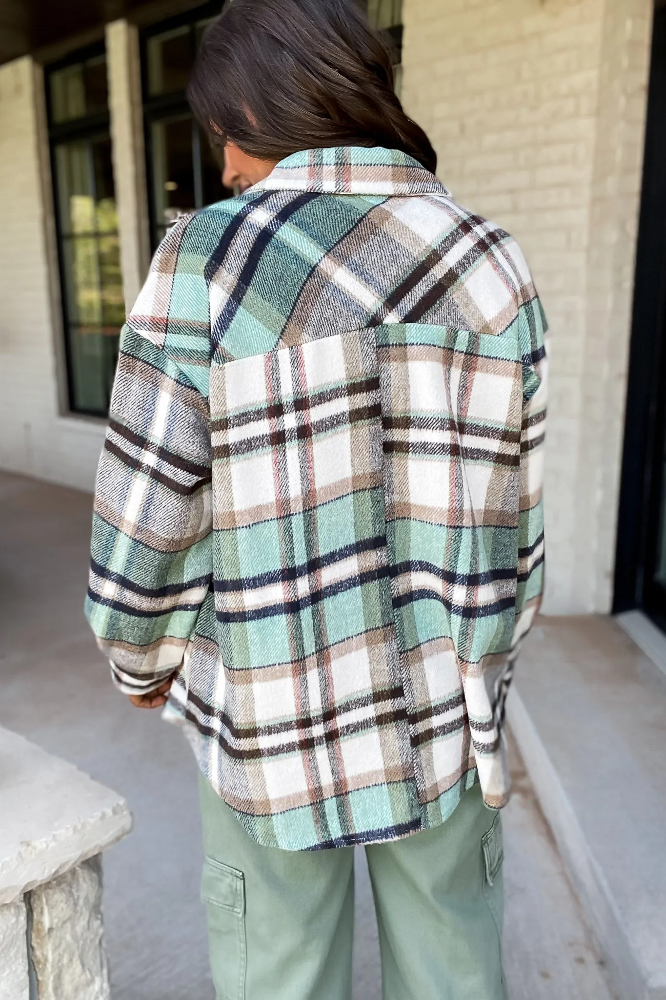 Sweet Comfort Plaid Pattern Shacket