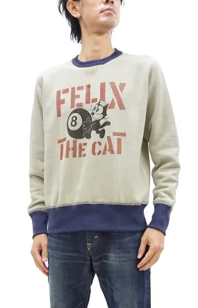 TOYS McCOY Sweatshirt Men's Felix the Cat Sweat Shirt Loop-wheeled Vintage Style TMC2360 041 Faded-Sand-Beige