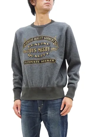 TOYS McCOY Sweatshirt Men's Loop-wheeled Melange Heather Black Custom Logo Sweat Shirt TMC2374