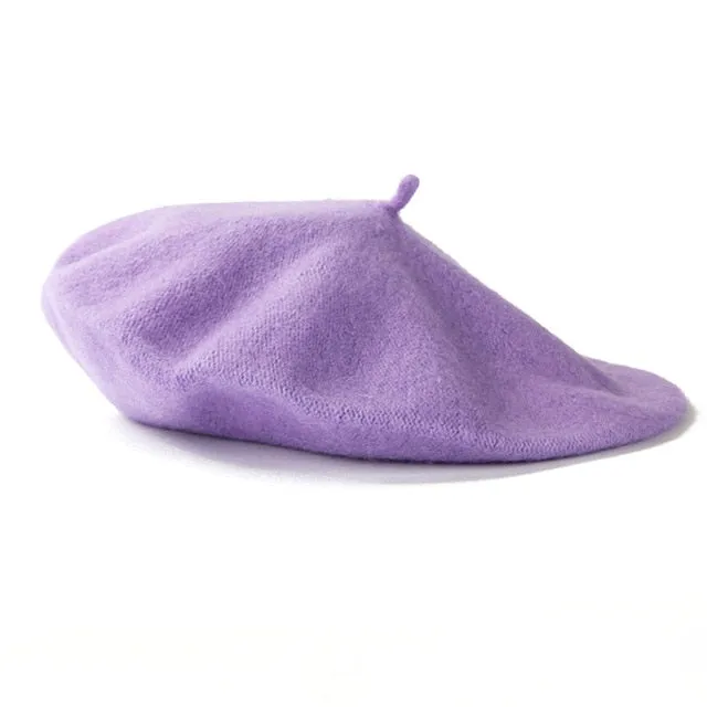 Trendy Solid Color Wool Hat