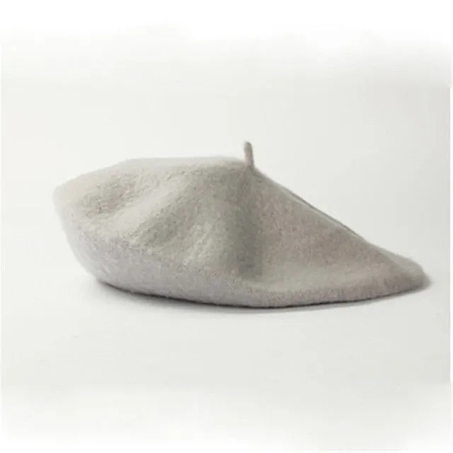 Trendy Solid Color Wool Hat