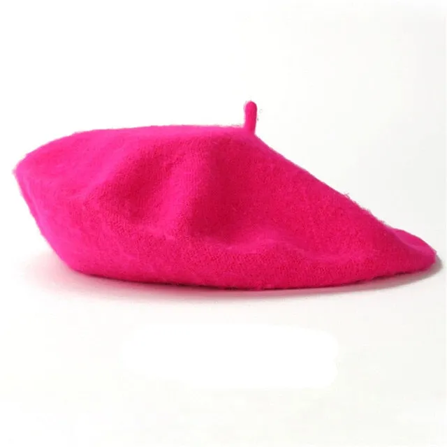 Trendy Solid Color Wool Hat