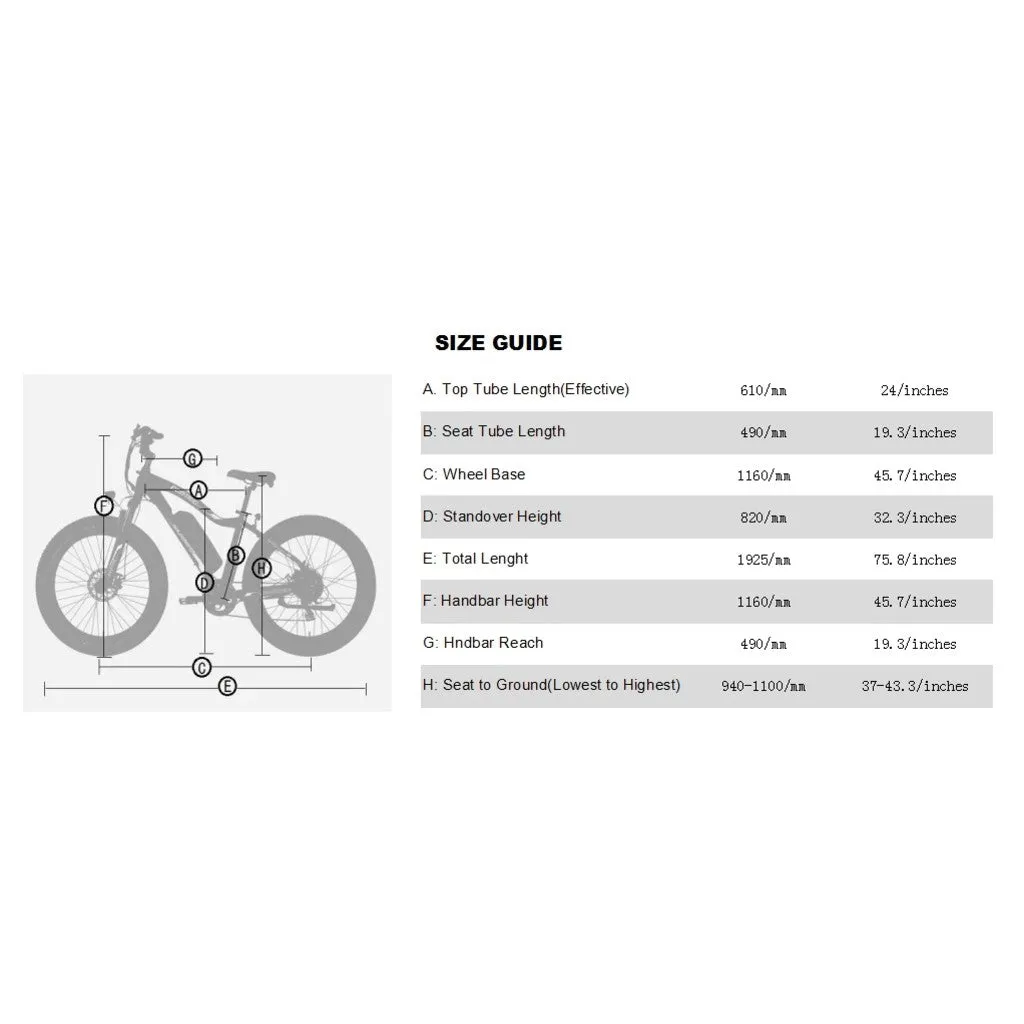 UL Certified - Ecotric Rocket 500W 36V Fat Tire All Terrain Electric Bike