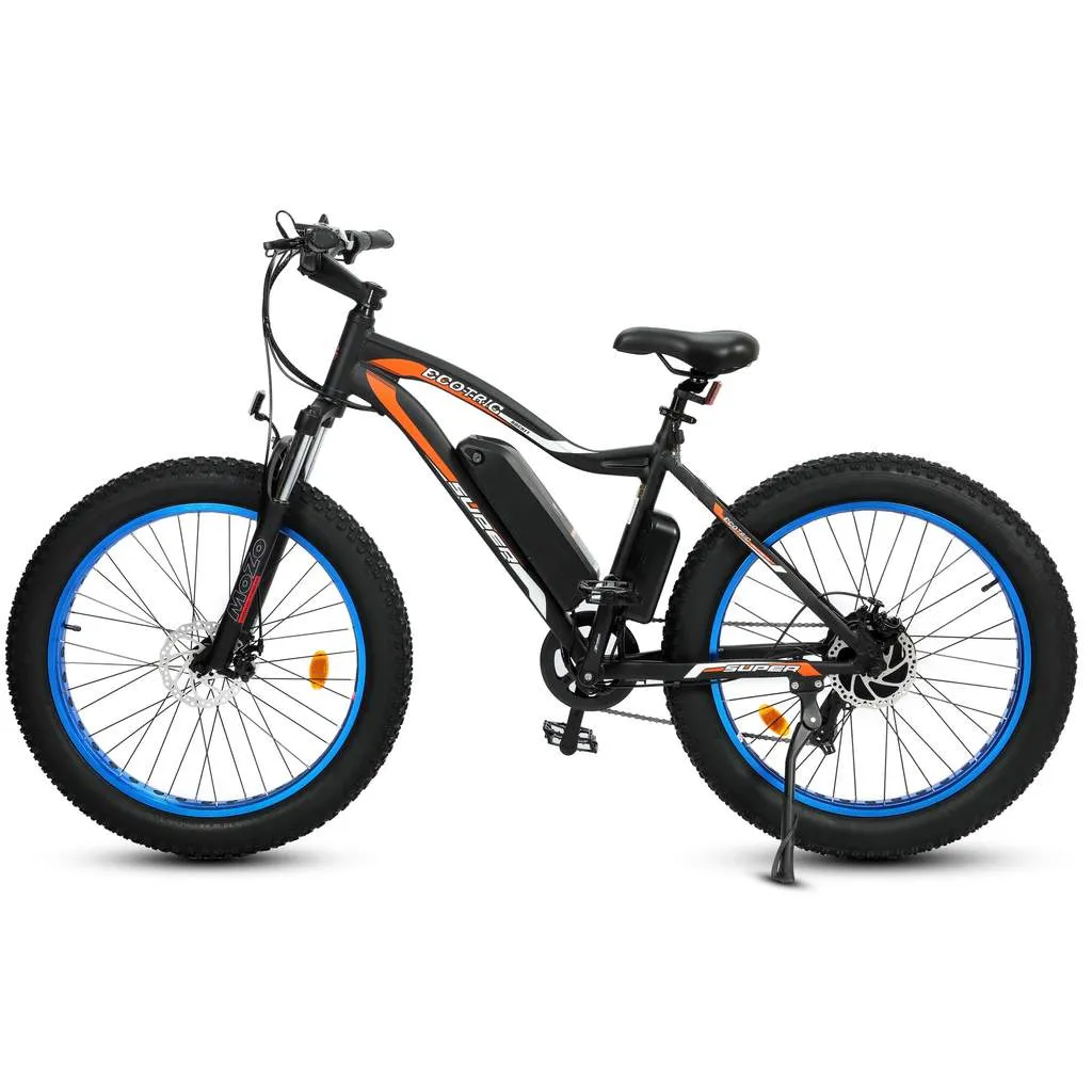 UL Certified - Ecotric Rocket 500W 36V Fat Tire All Terrain Electric Bike