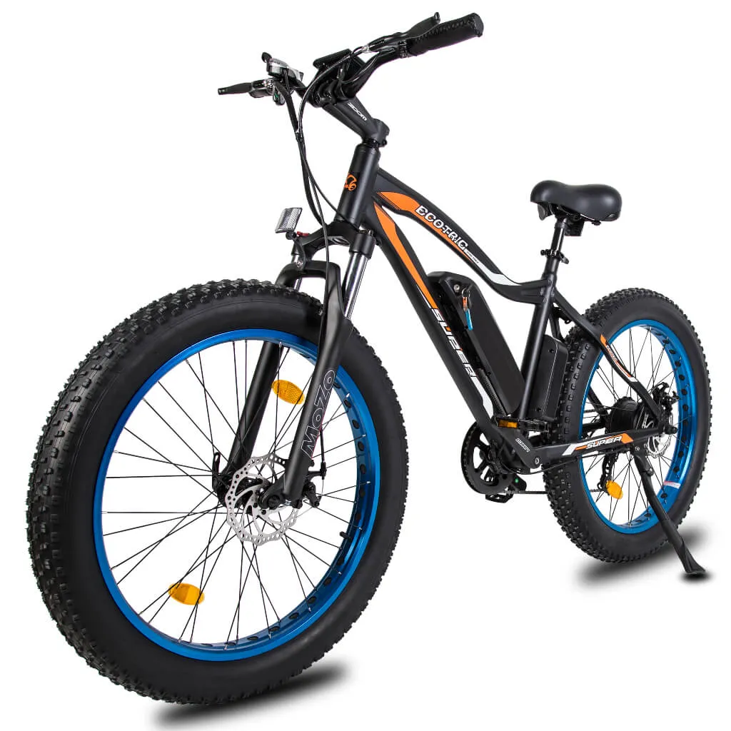 UL Certified - Ecotric Rocket 500W 36V Fat Tire All Terrain Electric Bike