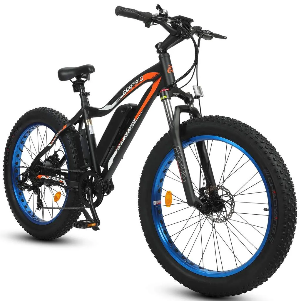 UL Certified - Ecotric Rocket 500W 36V Fat Tire All Terrain Electric Bike