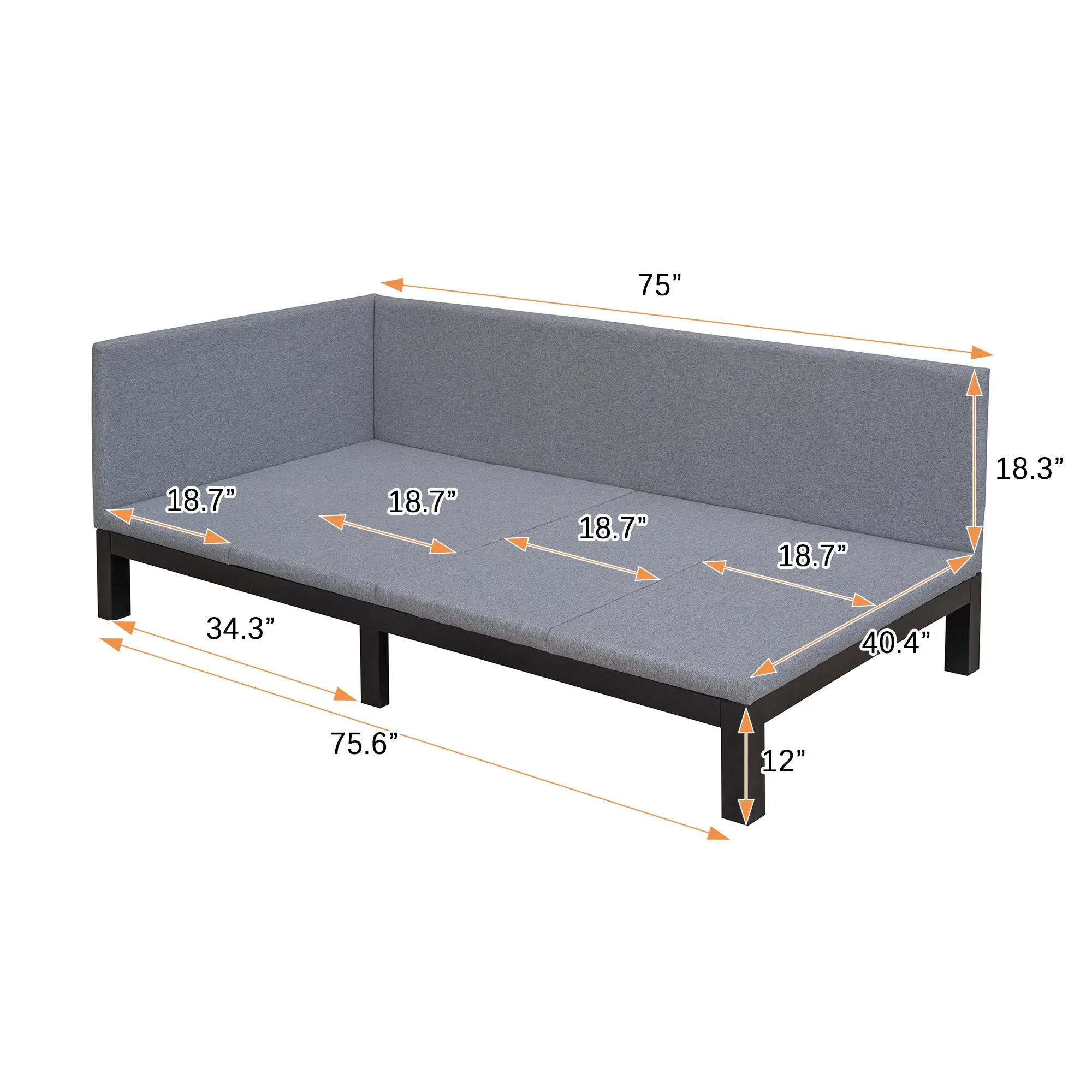 Upholstered Daybed - Twin