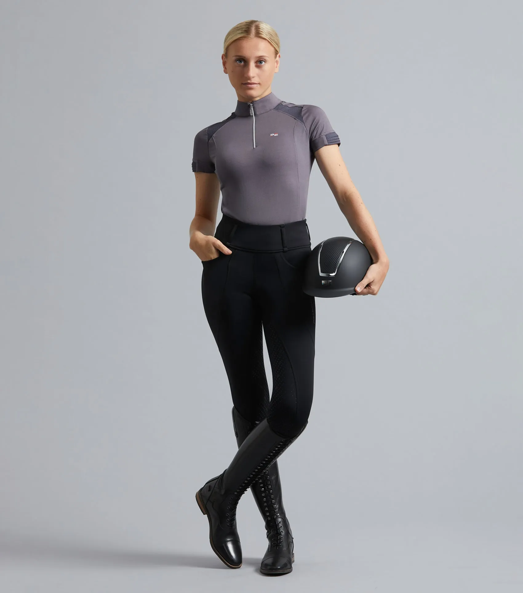 Ventus Ladies Full Seat Gel Riding Tights Black