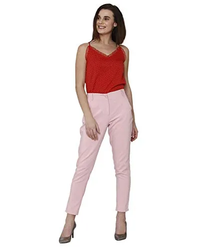 Vero Moda Women's Slim Pants (2041869013_Pink Nectar_X-Small)