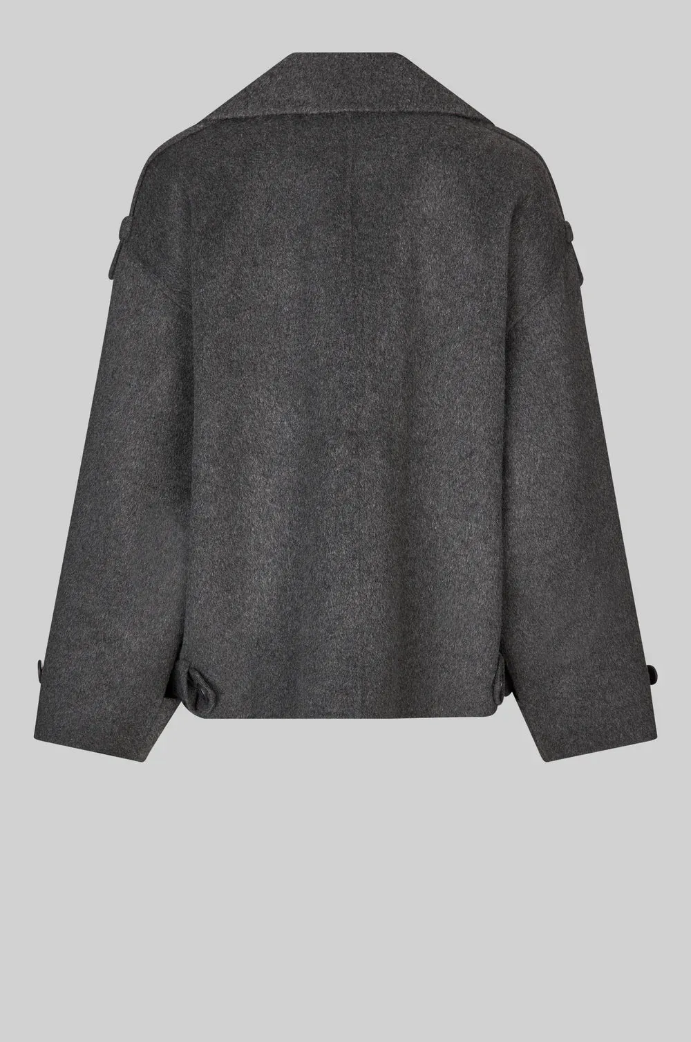 Walance Short Jacket Dark Grey Melange