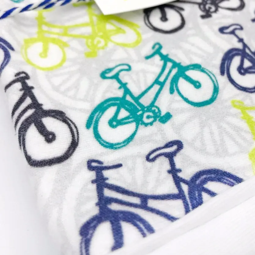 Whimsical Wheelies Baby Receiving Blanket - Organic Cotton