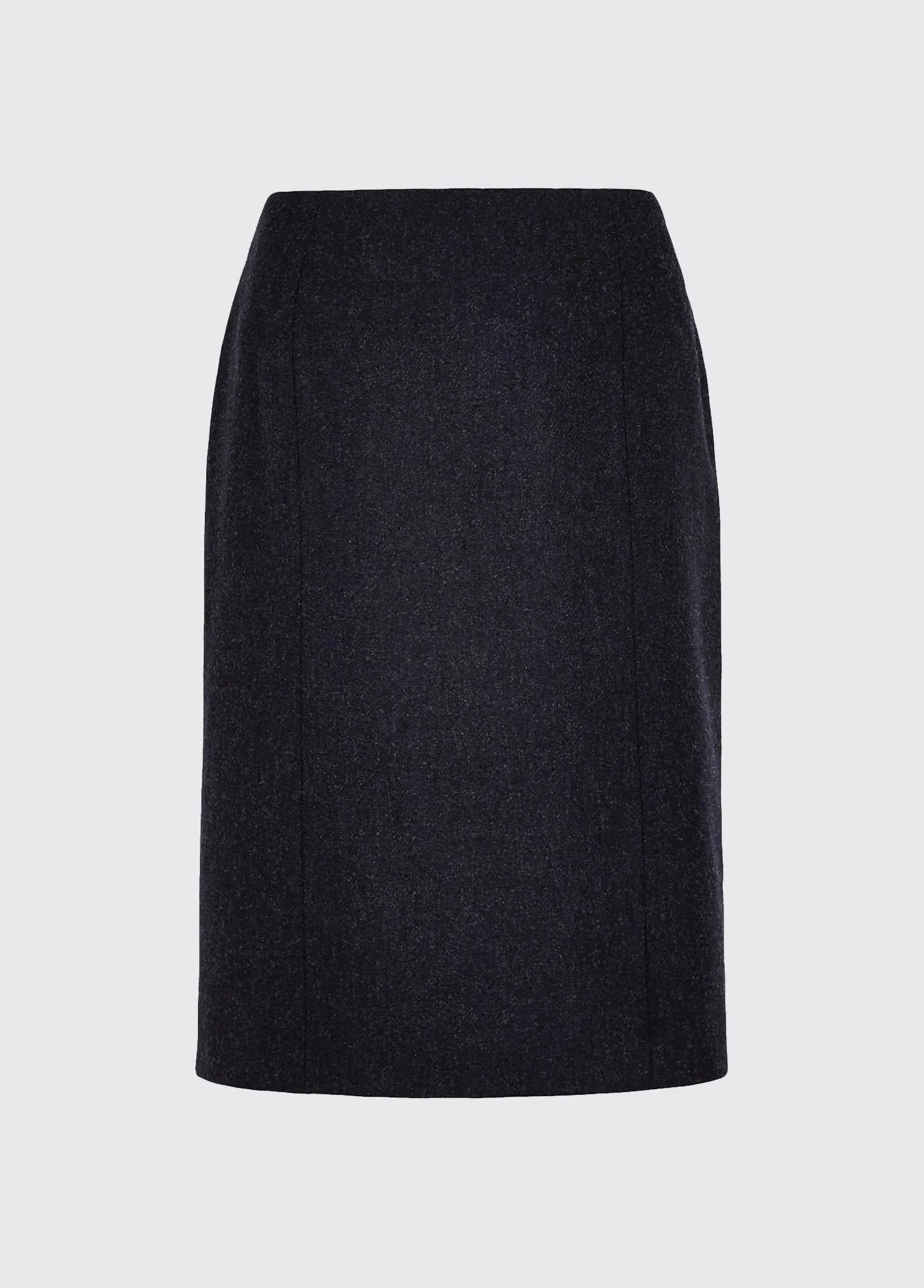 Wisteria Tweed Pencil Skirt - Navy