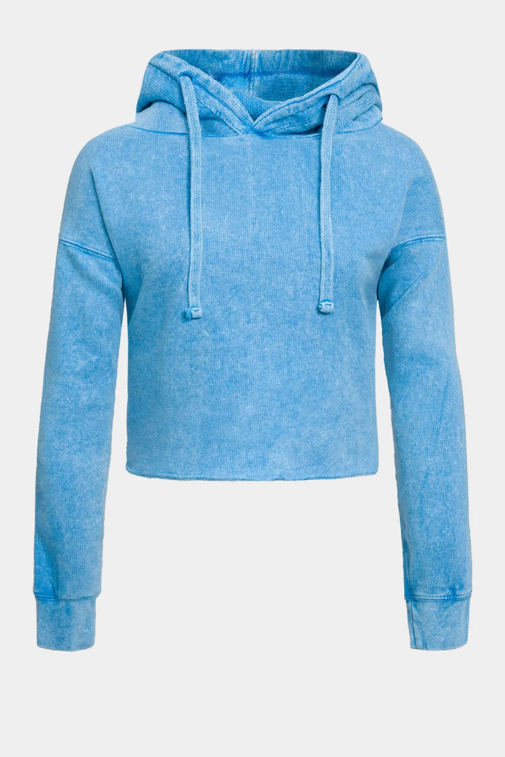 Women's Essential Cropped Long Sleeve Hoodie