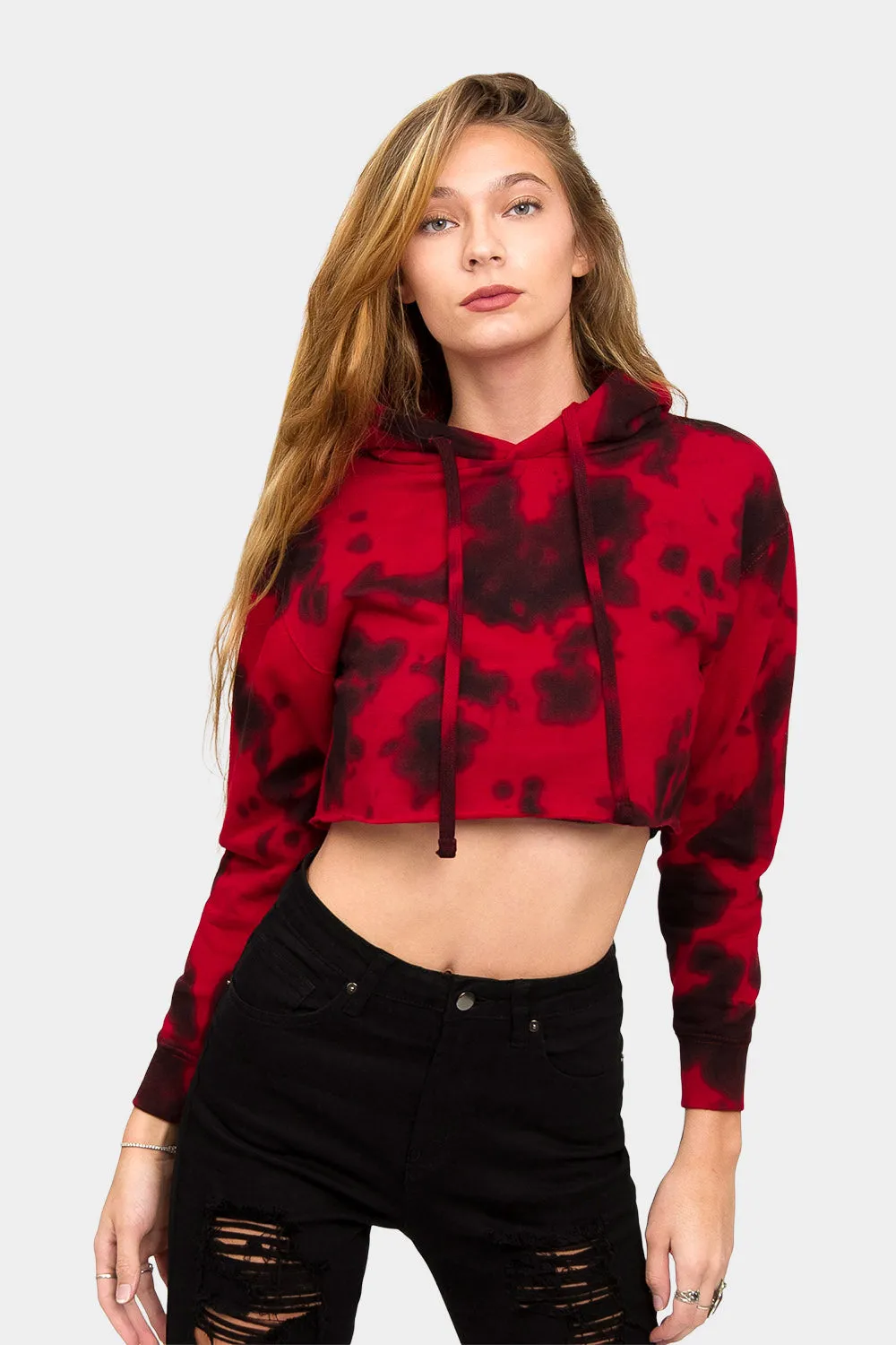 Women's Essential Cropped Long Sleeve Hoodie