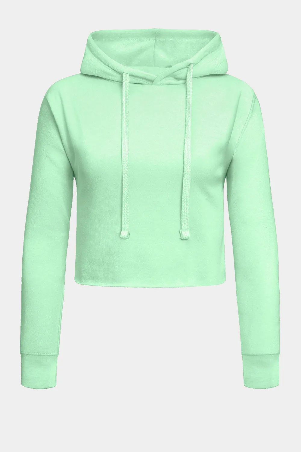 Women's Essential Cropped Long Sleeve Hoodie