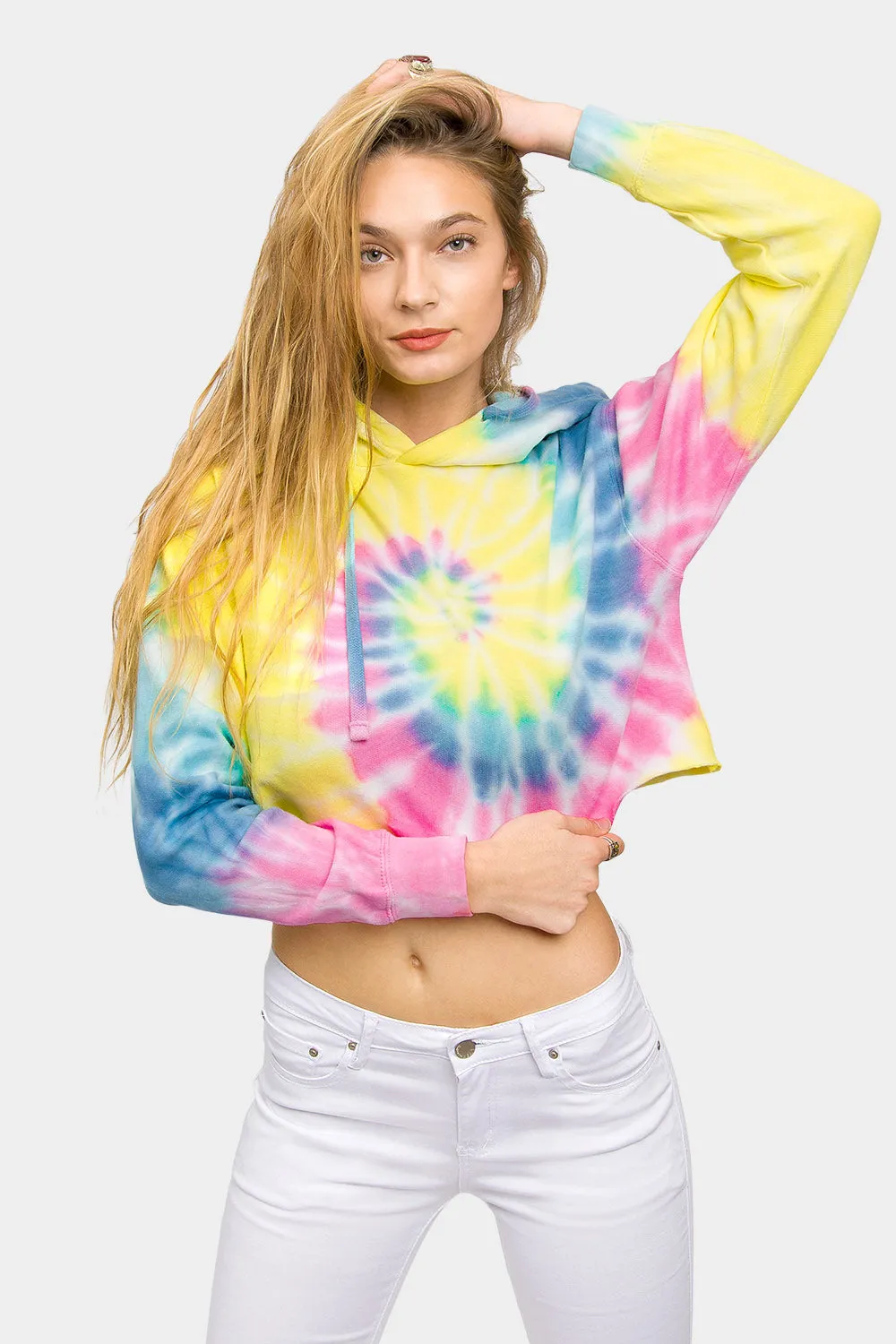 Women's Essential Cropped Long Sleeve Hoodie