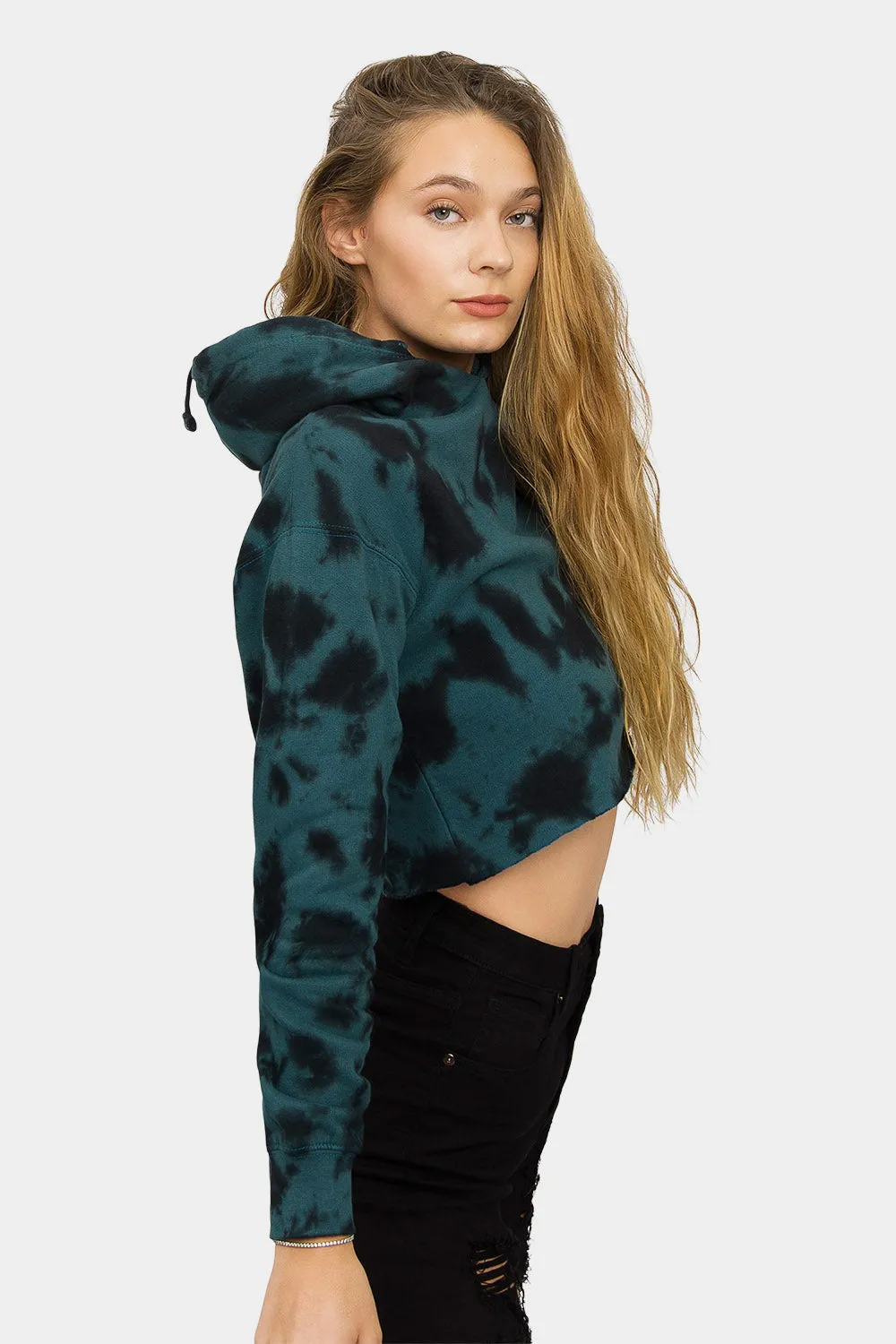 Women's Essential Cropped Long Sleeve Hoodie