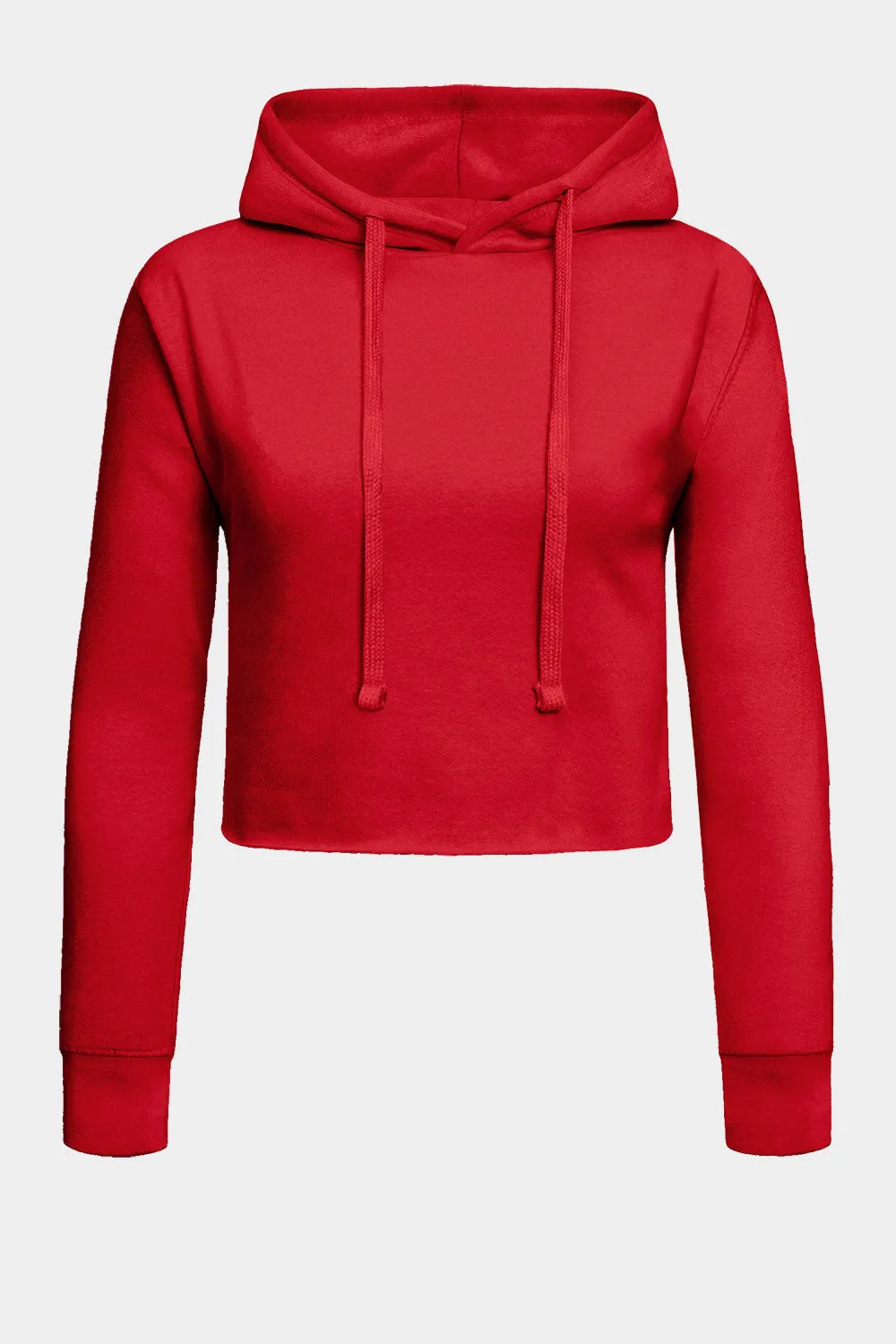 Women's Essential Cropped Long Sleeve Hoodie