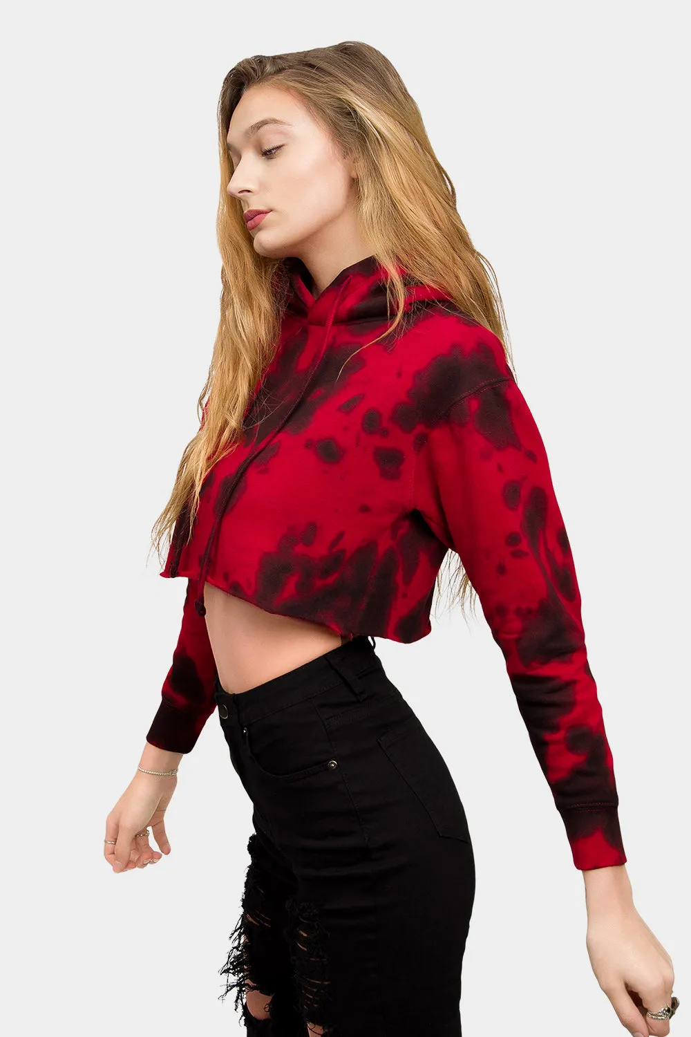 Women's Essential Cropped Long Sleeve Hoodie