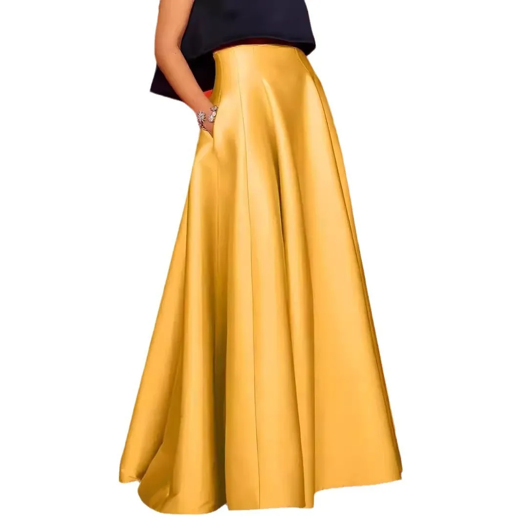 Women's Long Elegant High Waist Skirt