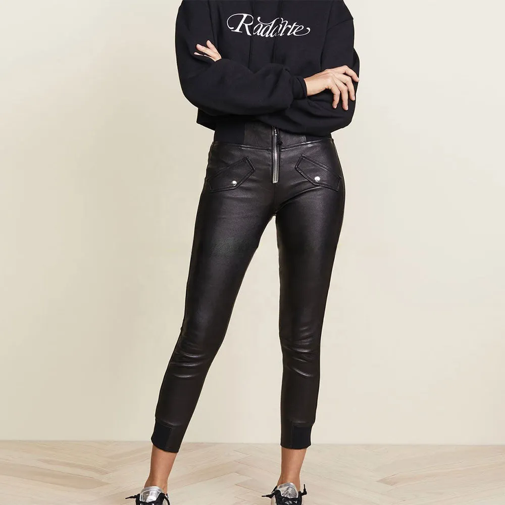 Women's Skinny Leather Pants - Camila