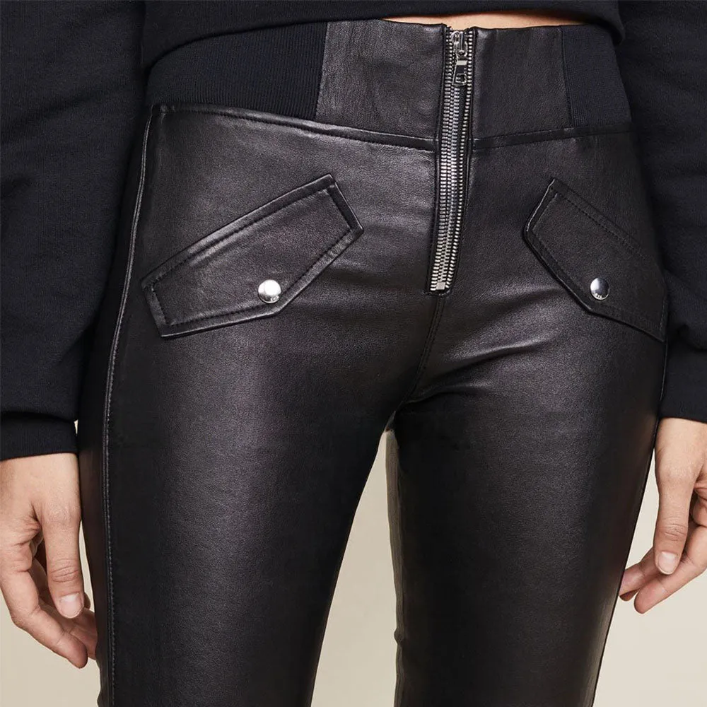 Women's Skinny Leather Pants - Camila