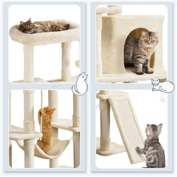 Yaheetech Large Cat Tower 63 inch