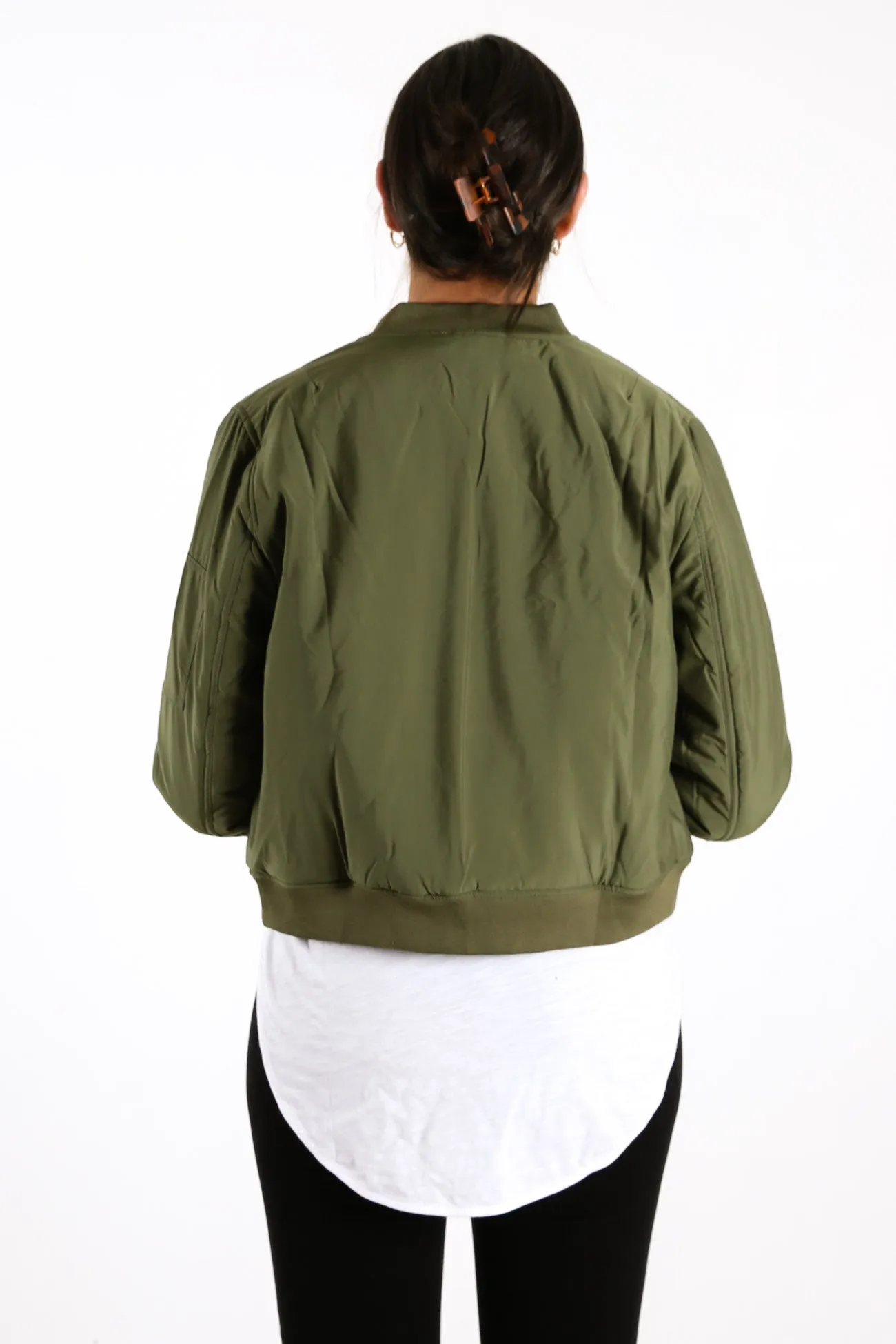 Zoe Bomber Jacket Khaki